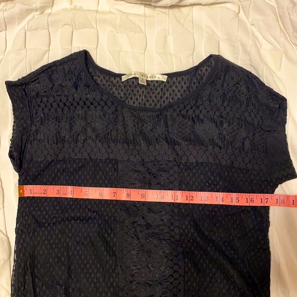 Max Studio black Art Deco blouse, size small - Picture 11 of 11